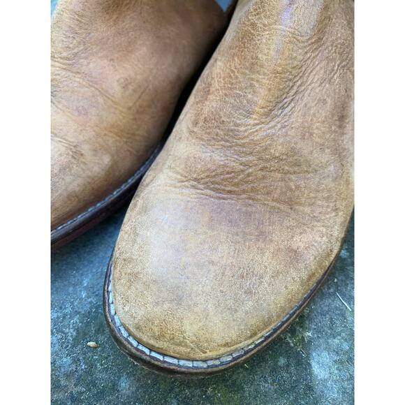 Free People Women's Size 39 US 8.5 US Brown Leather Ankle Straps Booties - Picture 5 of 13